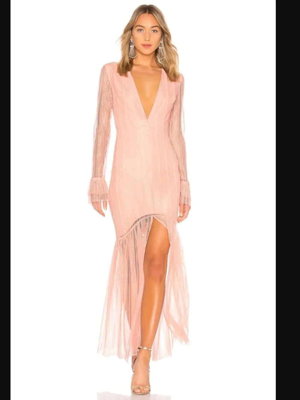 NWOT Lovers and Friends Zelda Gown in Pink | Size S